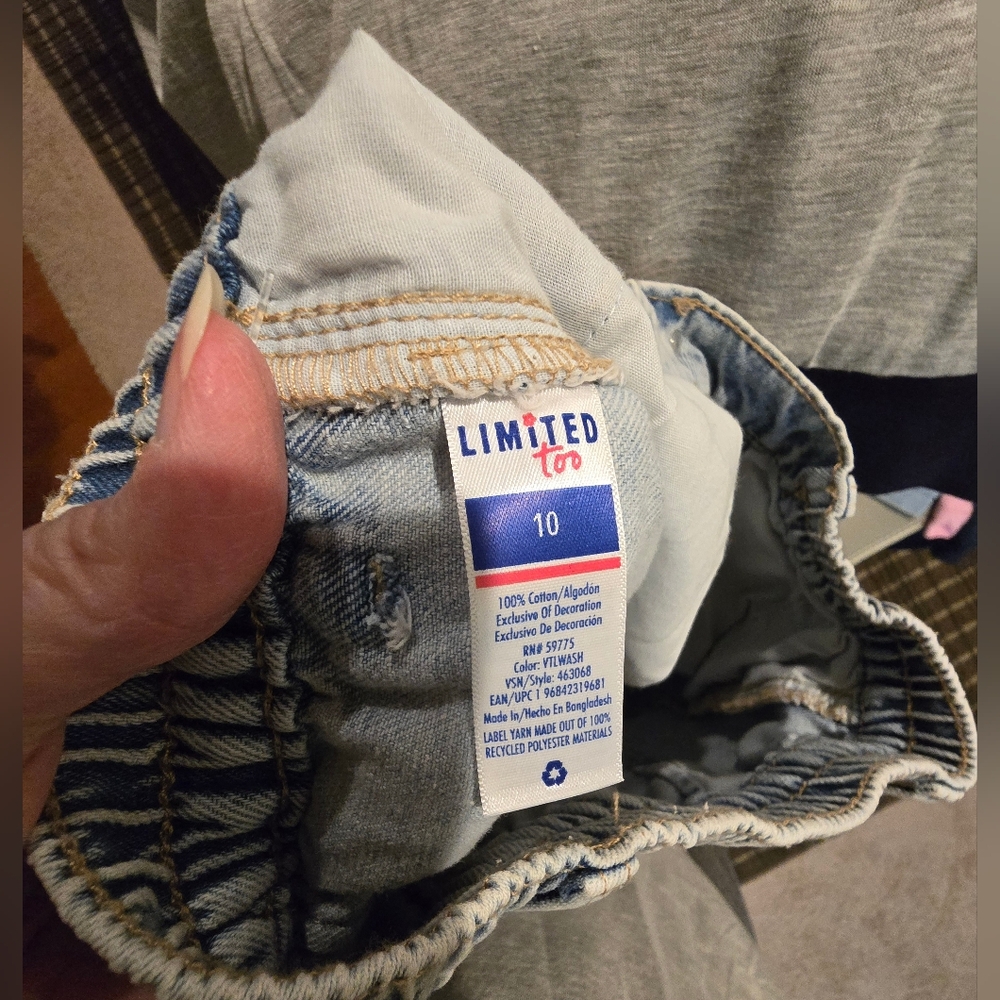 Limited Too Light Kids Bomber Jacket And Jeans Set, Size 10 - Picture 15 of 15